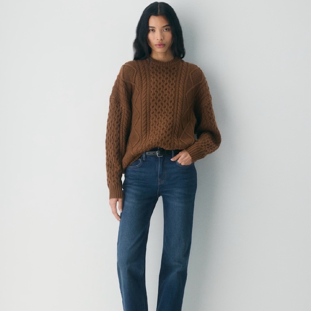 NWT Aritzia Heritage Knit Merino Wool Sweater